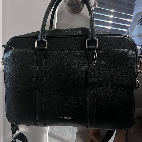 Coach briefcase in black!! - Picture 1 of 5